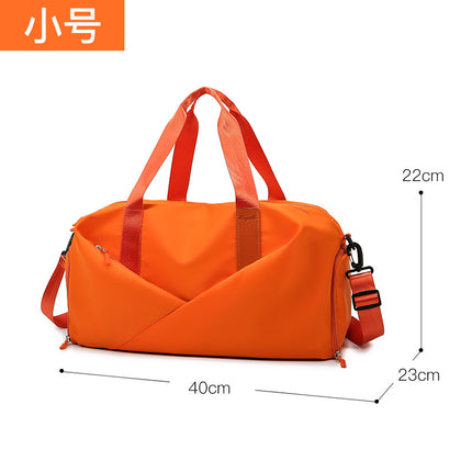 Fitness Bag Women's Portable Large Capacity Dry and Wet Separation Yoga Sports Bag Fashionable Oxford Cloth Luggage Bag Printable logo
