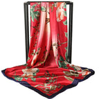 90 silk scarf-Figure 8# / 90*90cm