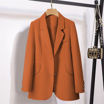 2026 Autumn New Green Blazer for Women, Korean Style, British Style, Loose Design, Versatile Small Suit for Women
