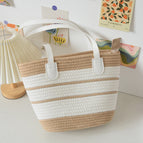 White with light khaki (zipper version) / Top width flattened 34*height 24