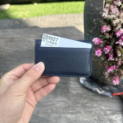 Cross-Border Foreign Trade New Genuine Leather Multi-Ring Binder Mirror Window Small Card Holder First Layer Cowhide Card Bag Document Storage Card Album Card Holder