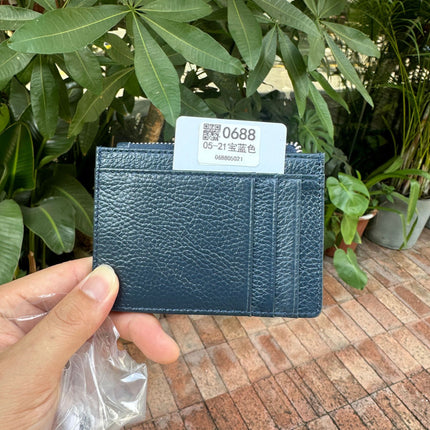 Double-sided Driver's License Multi-card Slot Genuine Leather Zipper Card Bag Top Layer Cowhide Men's Thickened Light Luxury Women's Small Coin Purse Case