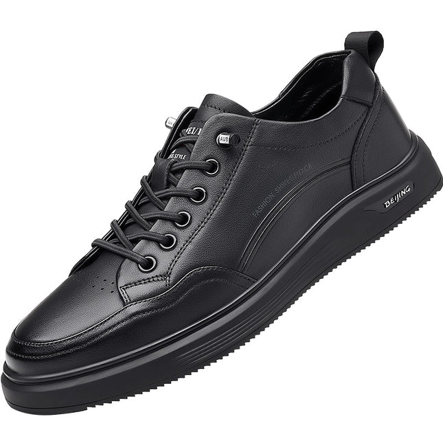 Board shoes men's 2023 spring new leather shoes casual comfortable soft bottom wholesale handmade men's shoes trend all-match Sports