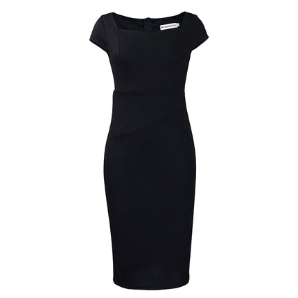 C8529 Amazon Foreign Trade Women's Clothing 2025 New Short-Sleeved Fashion Elegant Tongle Pencil Skirt African Dress