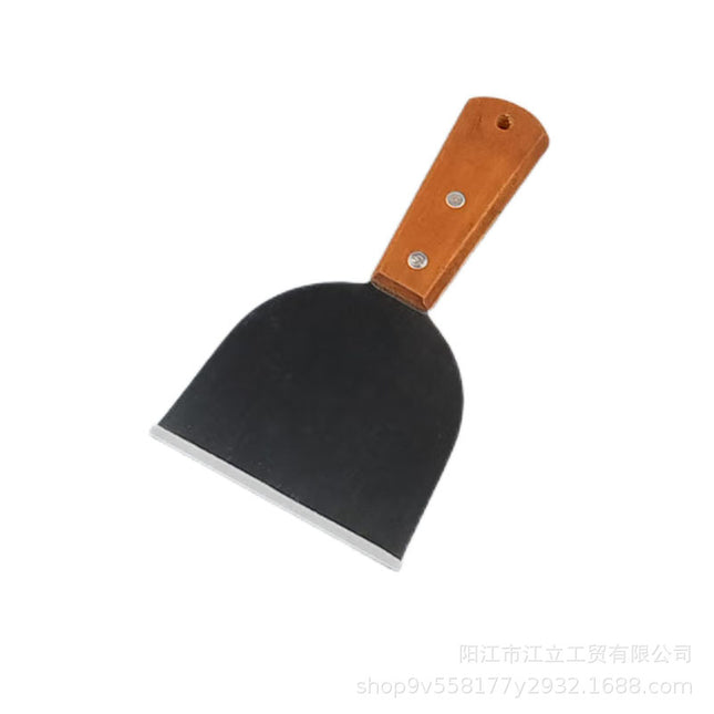 Triangle Stainless Steel Teppanyaki Grilling Shovel Multi-use Steak Hand-held Pancake Shovel Restaurant Teppanyaki Cuisine Gadget