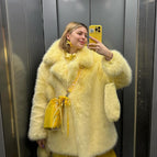 Bright yellow suit collar (extended) / XS