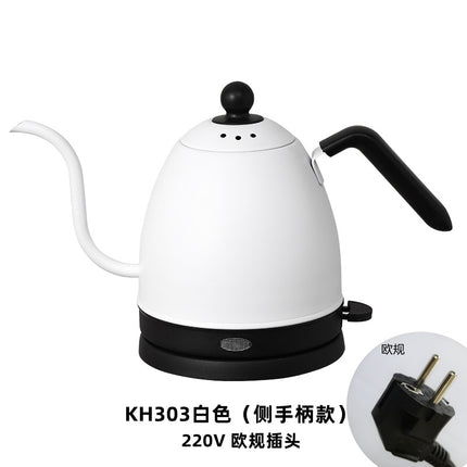 Cross-border kettle hand coffee pot food grade stainless steel slender mouth electric kettle tea gooseneck pot new