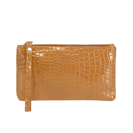 New PVC Women's Coin Purse Crocodile Clutch Bag Creative Gift Long Fashion Mobile Phone Bag Wholesale One Piece
