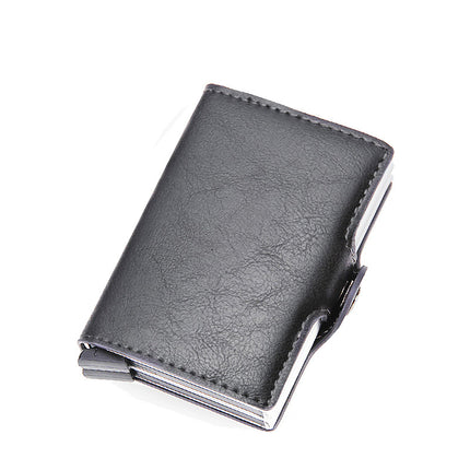 Carbon Fiber Metal Wallet Men's Automatic Pop-Up Card Holder Wallet Export Men's Wallet Wholesale Men Wallet