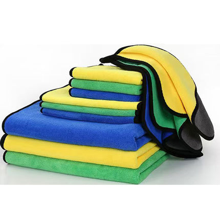 Thickened Coral Velvet Car Towel Car Wash Towel Square Towel Cleaning Rag Scouring Pad Dish Towel Car Interior Cleaning