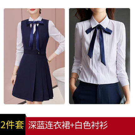 Kindergarten Teachers Garden Clothes Work Clothes Autumn and Winter New Kindergarten Teachers Vocational Middle School Students College Style suit Female dress
