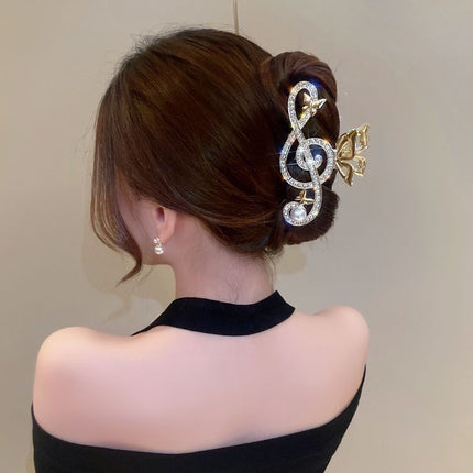 South Korea Ins Internet Popular Autumn and Winter Simple Hairpin Back Head Clip Women's Large Hairpin Hair Shark Clip Headwear