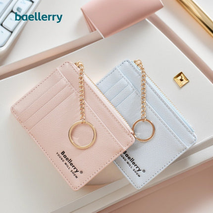 Baellerry New Women's Card Holder Id Holder Cross-Border Multi-Card Slot Card Holder Card Sleeve Thin Coin Card Holder Women