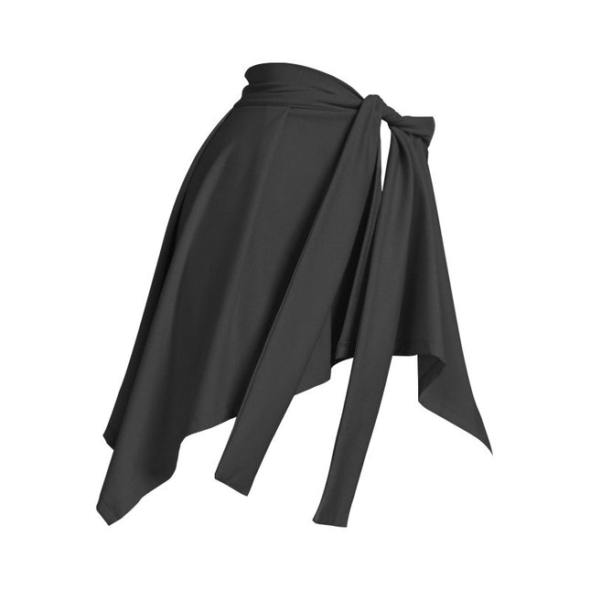 Yoga Hip Covering Skirt Sports Fart Covering Curtain Quick-drying Fitness Skirt Shawl Running Lace-up Anti-light Skirt