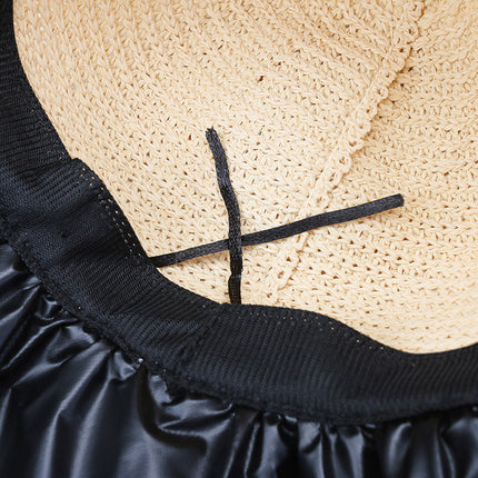 Fisherman Hat Women's Summer Sunshade Big Nipple Hat Face-Covering Sunscreen Hat UV Protection All-Match Black Glue Sun Hat