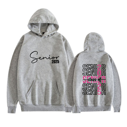 Amazon Aliexpress Export Fleece-Lined Drop Sleeve Hoodie with Letter Print on the Back Kangaroo Flap Pocket Pants Sweatshirt in Stock
