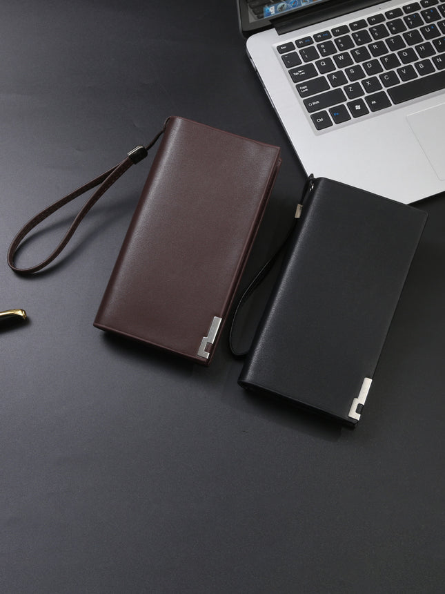 New Men's Wallet Casual Zipper Mobile Phone Bag Multifunctional Clutch Bag Long Men's Wallet Wholesale Wallet
