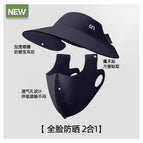 [black] detachable hat + mask