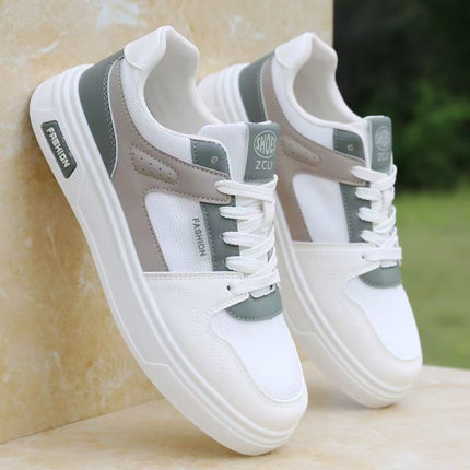 Brand Men's Shoes Summer Breathable Mesh Panel Shoes Sports Shoes Men's 2025 New Casual Shoes Men's White Shoes
