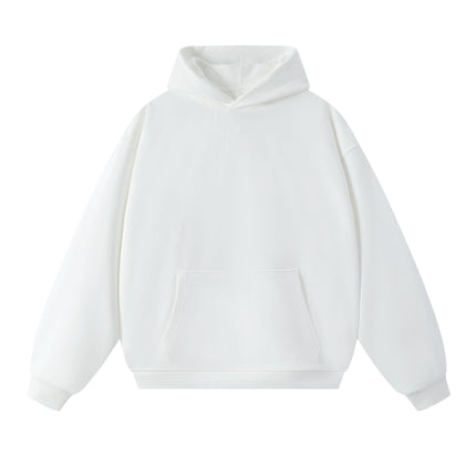 Sweatshirt 380g Terry Spring and Autumn American Style Thin Drop Shoulder Loose Fit Solid Color Hoodie for Men Trendy Versatile