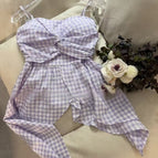Purple grid (with chest pad) / S80-95