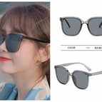 Transparent gray frame black and gray film (hd polarized version) / Metal hinge frame