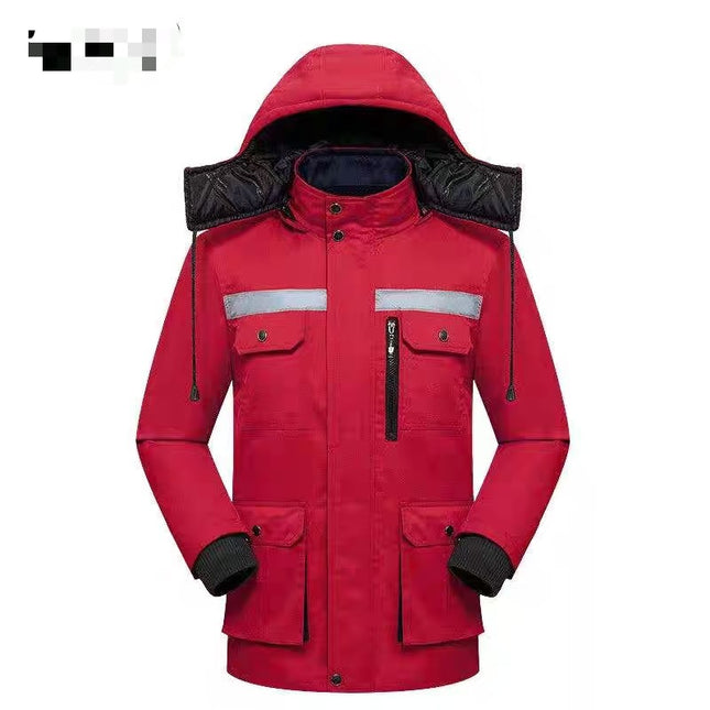 Winter Thickened Cotton-padded Jacket Cotton-padded Jacket Cold-proof Clothing Engineering Clothing Cold Storage Cold-proof Warm-keeping Work Protection Clothing Cotton-padded Jacket Work Clothes Falls