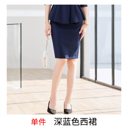 High-end professional suit female spring and autumn temperament goddess fan host formal dress beauty salon front desk overalls two-piece set
