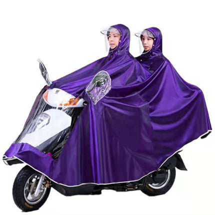 Raincoat Electric Battery Motorcycle Men's and Women's Thickened Double Super Large Long Full Body Rainstorm Protection Poncho Foot Covering