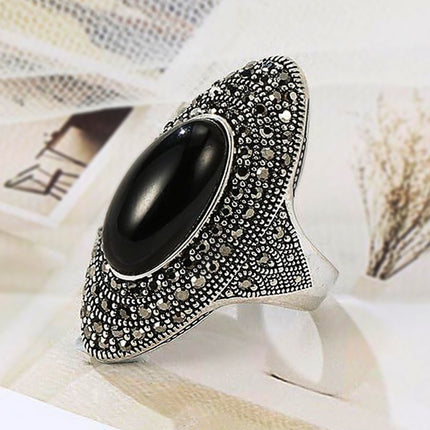 European and American Retro Bohemian Baroque Ring Women's Literary and Classical Niche Design Ring Jewelry