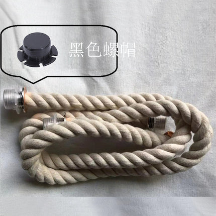 Factory wholesale hemp rope portable belt soft and hard rope bag accessories beach bag variety DIY woven hemp rope bag buckle accessories