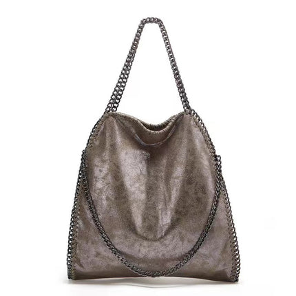 Aliexpress Foreign Trade 2025 New Chain Women's Bag Foldable Women's Shoulder Bag Factory Direct Sales Large Bag Wholesale