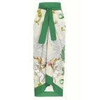 Single Green Wrap Dress / Free size