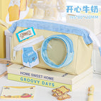 [happy milk pencil case] 1 pack