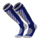 sapphire blue [sports ski socks]] / Adult free size [39-44]]