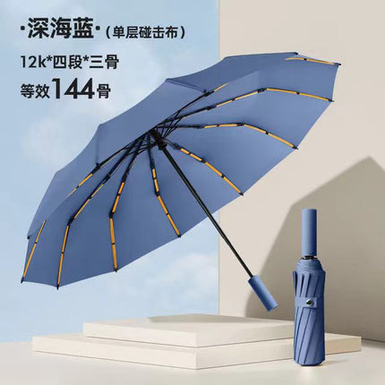 Thickened and Enlarged Umbrella for Both Sunny and Rainy Weather, Women's Sunshade Umbrella, Wholesale Rain Gear, Folding Large Umbrella, 24-Rib Umbrella, Automatic Wholesale 16