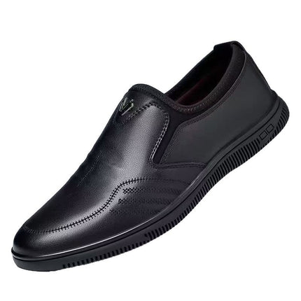 Men's leather shoes soft leather soft bottom business casual men's shoes work security work father shoes wholesale a generation of hair