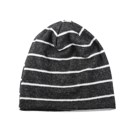 Hat Men's New Winter Warm Knitted Hat fleece-lined Stack Hat Cross-border Hot Selling Elastic Plush Pullover Cold Hat for Women