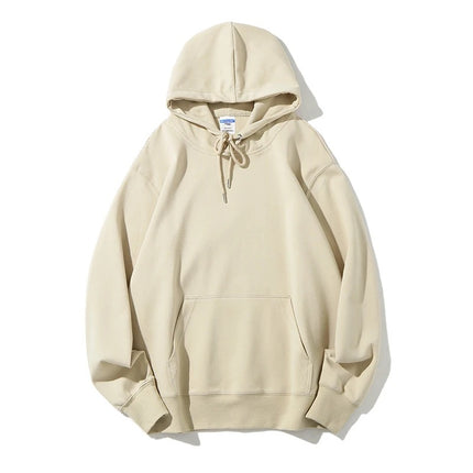 Men's autumn AG300g health cloth solid color hooded vests men's cross-border fashion brand men's coat printing wholesale