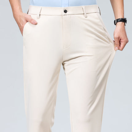 Summer Thin Casual Trousers, Business Men's Trousers, Middle-Aged Dad Casual Trousers