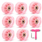 Sequin pink non-flashing wheel 8 multi-function wrench
