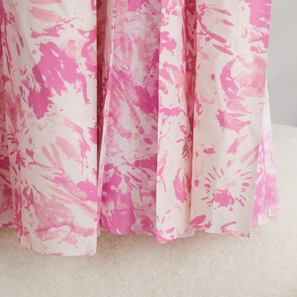 Organ Pleated Skirt Skirt Women's Long Export 2024 New A-Line Floral Skirt Nanyou Classy Women's Clothing Wholesale