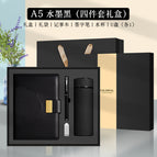 O1-ink black-metal pen + water cup + u disk [luxury u disk model]
