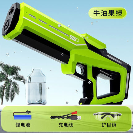 Cross-border new full-automatic large-capacity electric water gun summer outdoor Net red high-pressure water gun children's toys