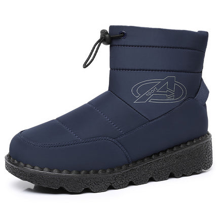 Winter Snow Boots for Women, Thick-Soled Cotton Boots with Extra Fleece and Thickened High-Top Cotton Shoes, Cross-Border Ready Stock Snow Boots, Slip-On, Dropshipping
