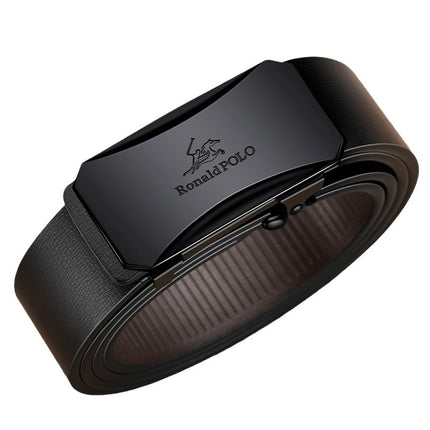 Cross-Border Paul Genuine Leather Belt 2026 New Model Men's Automatic Buckle Youth Trendy Trouser Belt Brand Belt Wholesale