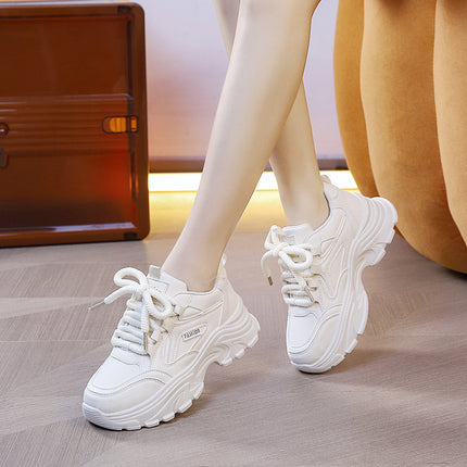 Women's Dad Shoes Ins Trend 2026 Spring New Versatile Retro Sports Casual Shoes Thick-Soled Women's Shoes 8821