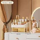 Two-layer storage box [cream]]