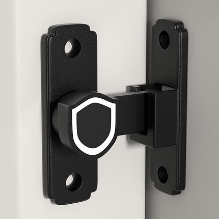 Punch-free door buckle 90 degree sliding door lock lock sliding door lock barn door lock buckle anti-theft door latch toilet door bolt