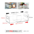 4767. transparent telescopic right-angle box-1 large size